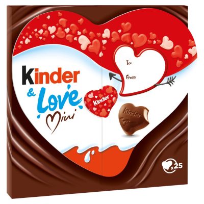 Kinder Love Mini tejes krémmel töltött tejcsokoládé figura 107 g