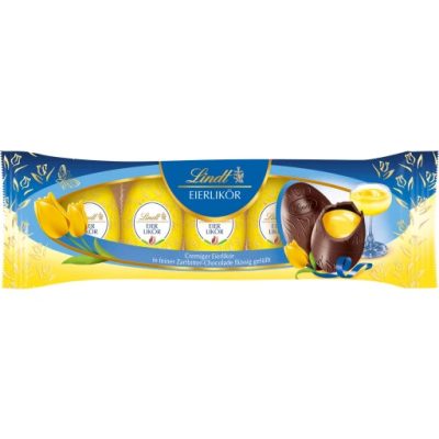 Lindt étcsokoládé tojások tojáslikőrrel töltve 90g