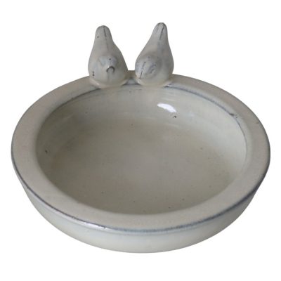 Decorand madáritató fehér kerek