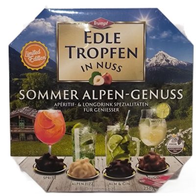 Edle Tropfen Alpesi Nyár alkohollal töltött praliné 250g