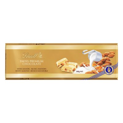 Lindt Swis Prémium mandulás fehér csokoládé 300g