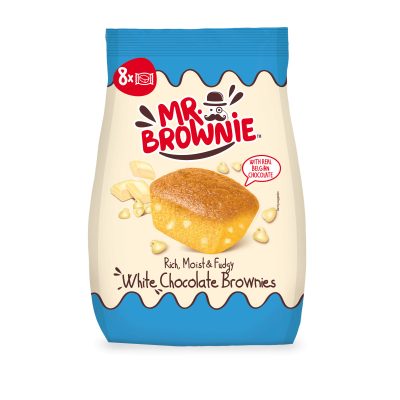 Mr. Brownie fehér csokidarabokkal 200g