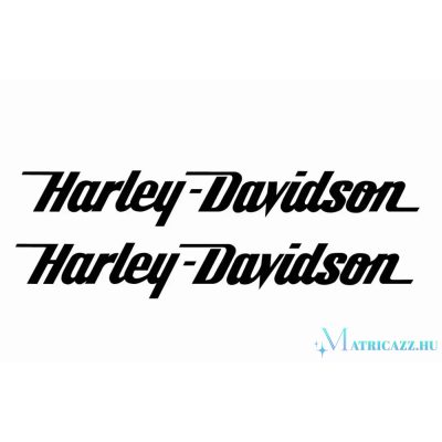 Harley-Davidson dupla felirat matrica