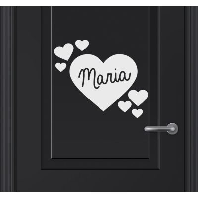 Gyerekszoba ajtó matrica egyedi névvel