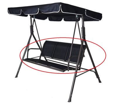 Rojaplast tartalék üléshuzat a Confort hintaágyhoz - fekete