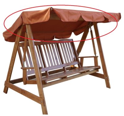 Rojaplast tartalék tetőponyva a Luisa és Aneta hintaágyakhoz - narancssárga