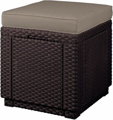 Keter Cube polyrattan kerti taburett - barna