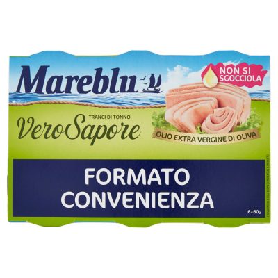 Mareblu tonhal olivaolajban, Vero Sapore, 6x60g