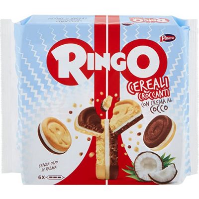 Ringo kókuszkrémes keksz, 156 g