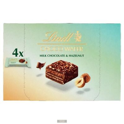 Lindt csokoládés ostya, mogyoró darabokkal x4, 120g