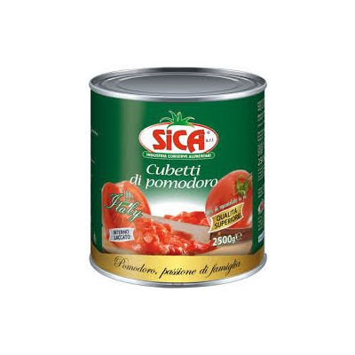 Sica darabolt hámozott paradicsom, 2500g