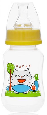  1 db Baby Bruin PP cumisüveg 125 ml + Ajándék - sárga