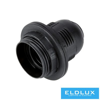 ELDLUX K327X E27 foglalat 2db gyűrűvel fekete