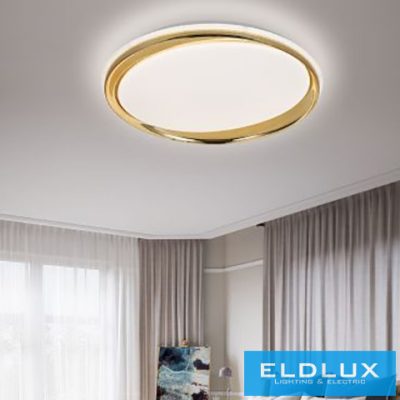 UNIVERSO mennyezeti lámpa 46w 3680lm CCT ∅490×80mm arany
