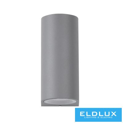 UNIVERSO fali lámpa 2×GU10 IP65 68×80×150mm szürke