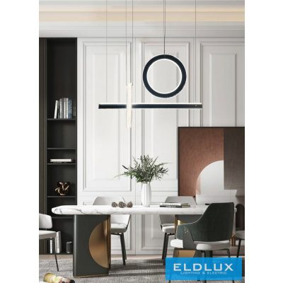 UNIVERSO Függeszték 80w 6400lm 4000k IP20 fekete 730mm