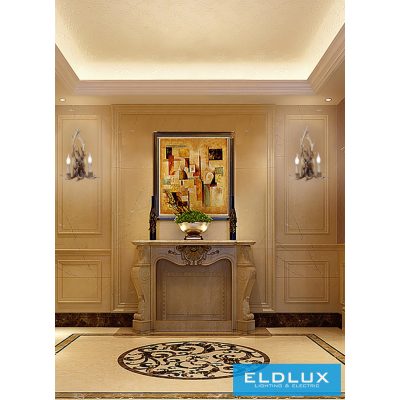 UNIVERSO Fali lámpa 2 karos 2xE14 Max.40W D34x48.5cm barna