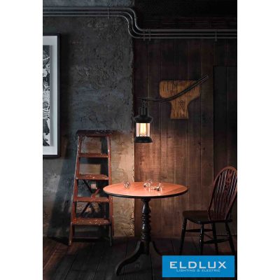 UNIVERSO Fali lámpa 1xE27 IP20 430x140x420mm fekete