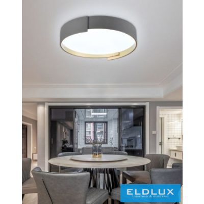 UNIVERSO Mennyezeti lámpa 46w 3680lm 6500k 495x100mm szürke/arany