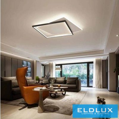 UNIVERSO mennyezeti lámpa 39W 3150lm CCT kapcsolóval 445x530mm IP20 fehér/fekete