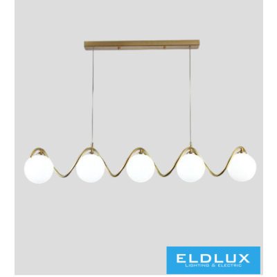 UNIVERSO Függeszték 5xG9 max.10w 920x150x1000mm IP20 Óarany