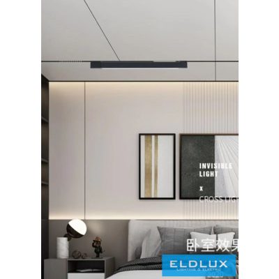 UNIVERSO Egyfázisú sínhez lámpatest 20W 1600lm CCT kapcsolóval IP20 fekete 507x50x34mm