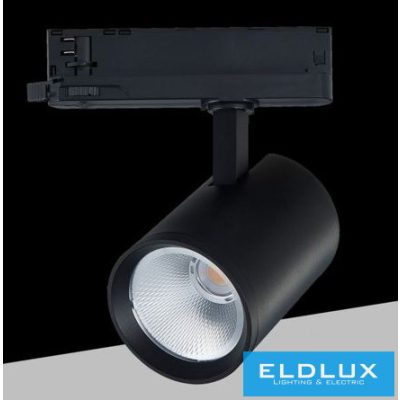 UNIVERSO Háromfázisú sínes spotlámpa 40w 4650lm 4000k 38° RA90 IP20 Fekete 5év