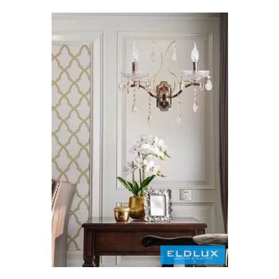 UNIVERSO Fali lámpa 2-karos 2xE14 Max.40W D230x410mm IP20 Arany