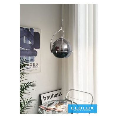 UNIVERSO Függeszték 1xE27 Max.60w IP20 Króm/Fekete D290x450x1200mm