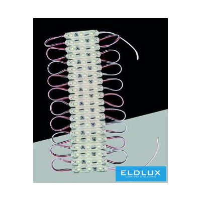 UNIVERSO LED modul 3xSMD-2835 DC:12V 1.2w 140lm Pirosfény 60x10mm 20db/csomag