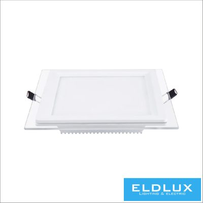 UNIVERSO Négyzet alakú süllyesztett LED panel 12w 1100lm CCT/kap. 120° IP20 Fehér 120x120mm kivágás:94x94mm