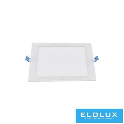 UNIVERSO Négyzet alakú süllyesztett LED panel 6w 480lm CCT/kap. 120° IP20 Fehér 120x120mm kivágás:105x105mm 3év