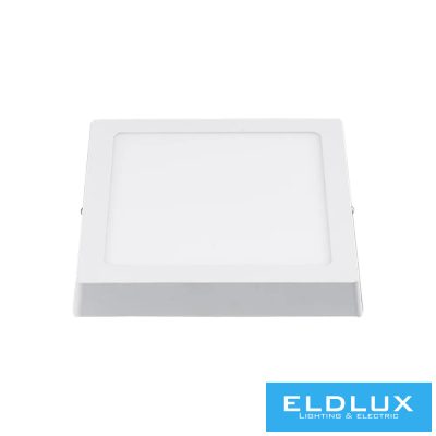 UNIVERSO Négyzet alakú falon kívüli LED panel 18w 1800lm CCT/kap. 120° IP20 Fehér 225x225x35mm 3év