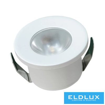 UNIVERSO Mini spot lámpatest 1w kék 80lm 30° IP20 Fehér D31x22mm kivágás:D25mm
