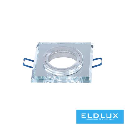 UNIVERSO Süllyesztett spot lámpa 1xPAR16 foglalat nélkül IP20 Króm 89x89x25mm kivágás:D60mm