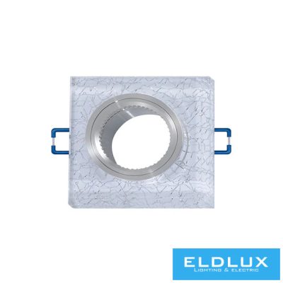 UNIVERSO Süllyesztett spot lámpa 1xPAR16 foglalat nélkül IP20 Króm 89x89x25mm kivágás:D60mm