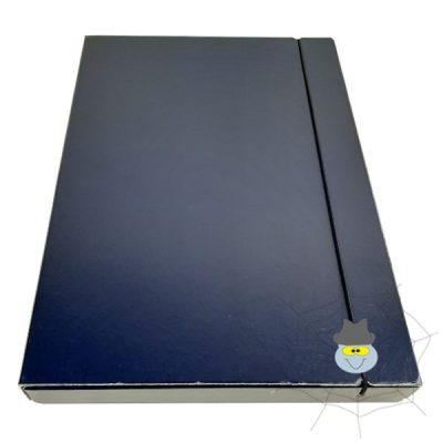 FORTUNA karton gumis mappa - 30 mm - kék