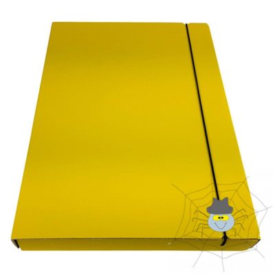 FORTUNA karton gumis mappa - 30 mm - sárga
