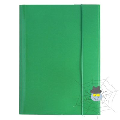 Gumis mappa OPTIMA A/4 zöld 600gr