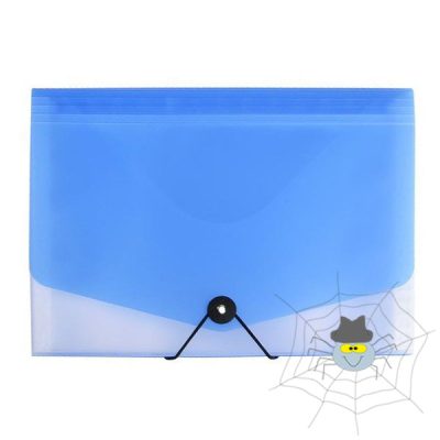 Harmonika mappa OPALINE 13 részes gumis kék