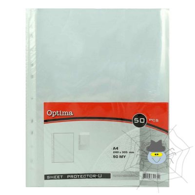 Lefűzhető genotherm OPTIMA A/4 90mikron víztiszta 50 db/csomag