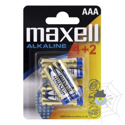 Elem micro MAXELL (AAA, LR03) 4+2/BL