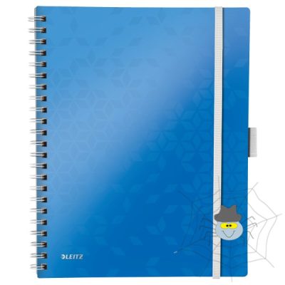 Spirálfüzet LEITZ Wow Active A/4 80 lapos kockás kék