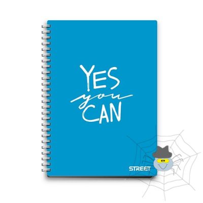 Spirálfüzet STREET PP Neon A/5 70 lapos kockás