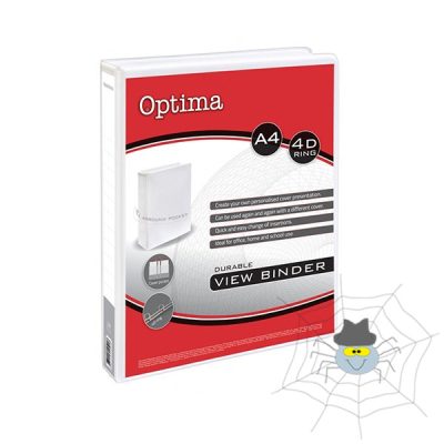Gyűrűskönyv OPTIMA panorámás A/4 4gyűrű 25mm fehér