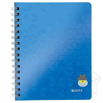 Spirálfüzet LEITZ Wow A/5 80 lapos vonalas kék