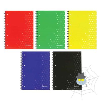 Spirálfüzet OPTIMA A/5 70 lapos perforált lyukasztott vonalas