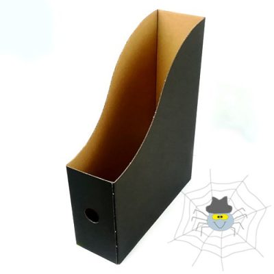 Fortuna mikrohullámú karton irattartó papucs - fekete