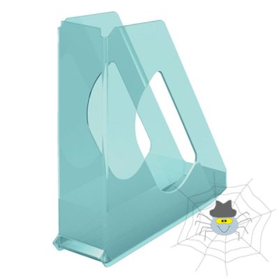 Irattartó papucs ESSELTE Colour'Ice 68mm műanyag áttetsző kék