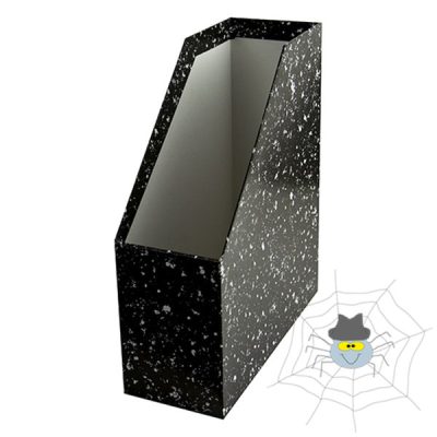 Irattartó papucs fekete márvány mintás